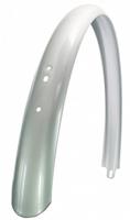 Achterspatbord 28" Transport Urban lang breed zilver - thumbnail