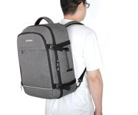 Manhattan Notebook-Rucksack mit Gerätefächern für Laptops bis zu 17,3,Tablets bis zu 11 Laptoprugzak Geschikt voor max. (laptop): 43,9 cm (17,3) Grijs - thumbnail