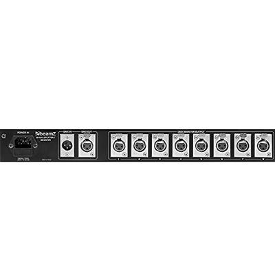 BeamZ 8-weg DMX splitter & booster 19 inch 1HE