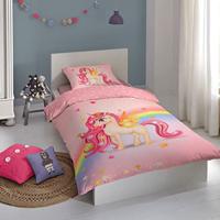 Good Morning Kinderdekbedovertrek "eenhoorn met regenboog" - Multi - (140x200/220 cm) - Katoen - thumbnail