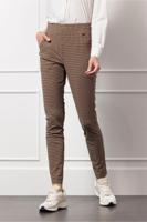 Alma check trousers - caramel/latte - 13092 - thumbnail