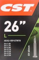 Cst binnenband 26x1,75-1.90-2.30 etrto 47/62-559, ventiel: presta/ frans 60mm - thumbnail
