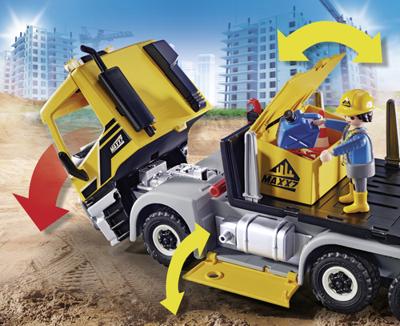 PLAYMOBIL City Action vrachtwagen met wissellaadbak 70444