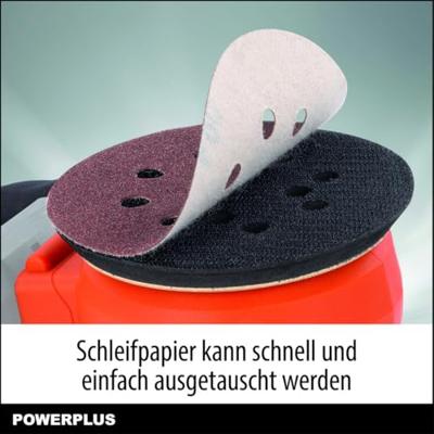 Excentrische schuurmachines Powerplus Dual Power Powdp50400 + G80 20 V Ø 125 mm