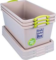Really Useful Box Recycled opbergdoos 82 l, nestbaar, grijs - thumbnail