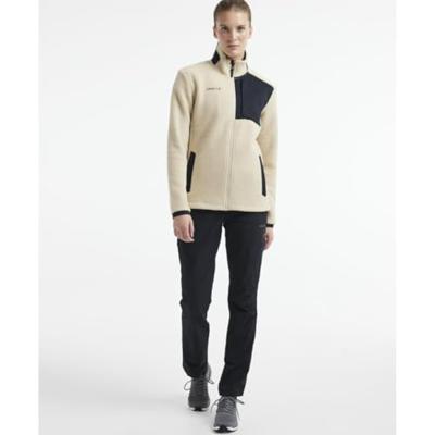 Craft 1912221 ADV Explore Pile Fleece Jacket W - Ecru-Black - XS Craft 1912221 ADV Explore Pile Fleece Jacket W - Ecru-Black - XS
