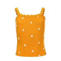 LOOXS 10sixteen gebloemde top mosterdgeel/wit - thumbnail