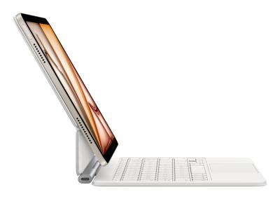 Apple Magic Keyboard-hoes voor de 11-inch iPad Air (M3), comfortabel typen, ingebouwde trackpad, Duits - Wit ​​​​​​​