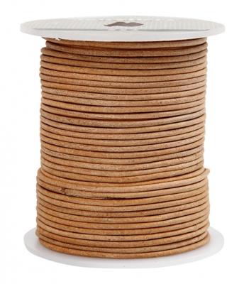 Creativ Company Leerkoord, dikte 2 mm, beige, 50 m/ 1 rol