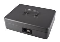 Geldkist pavo cijferslot 300x240x90mm donkergrijs - thumbnail