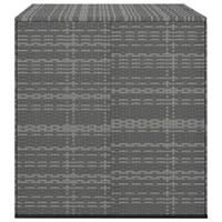 Tuinbox 100x97,5x104 cm polyetheen rattan grijs - thumbnail