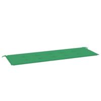 VidaXL Tuinbankkussen 150x50x3 cm oxford stof groen - thumbnail