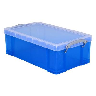Opbergbox ru 12ltr 465x270x150mm transp blauw