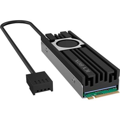 ICY BOX M2HSF-703 hardwarekoeling SSD (solid-state drive) Koelplaat 2 cm 1 stuk(s) Zwart, Grijs