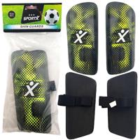 SportX scheenbeschermers groen/zwart - thumbnail