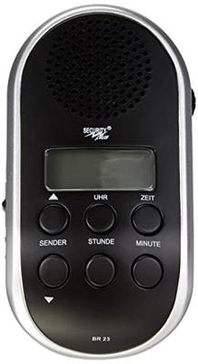SECURITY Plus fietsradio "br23" bike radio br23 black/silver