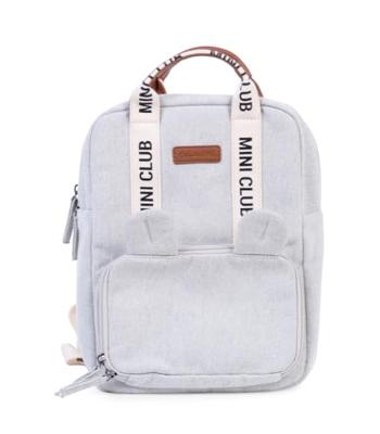 CHILDHOME Mini Club rugzak van canvas wit CHILDHOME Mini Club rugzak van canvas wit