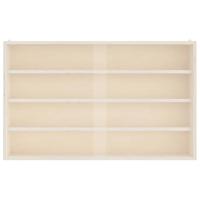 Houten verzamelvitrine met deuren 60x8,5x37 cm - thumbnail