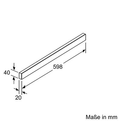 Siemens LZ49561 Afzuigkap accessoire Zwart