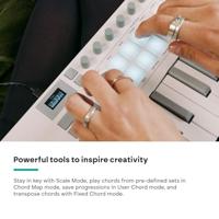 Novation LaunchKey Mini 37 MK4 WH USB/MIDI keyboard - thumbnail