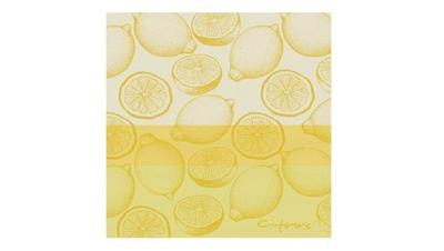 DDDDD theedoek citrus 60x65 cm yellow - Brighten up your kitchen with this vibrant citrus-themed tea towel