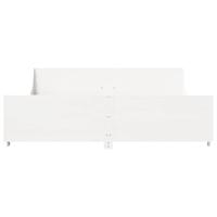 Bedframe zonder matras massief grenenhout wit 180x200 cm - thumbnail