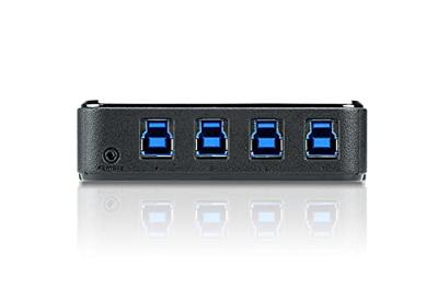 Aten US434-AT USB 3.0 randapparatuurschakelaar met 4 poorten, zwart