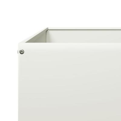 Plantenbak verhoogd 100x100x25 cm staal wit