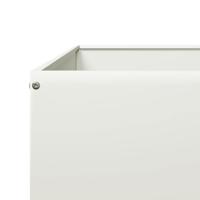Plantenbak verhoogd 100x100x25 cm staal wit - thumbnail