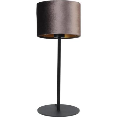 Masterlight Zwarte tafellampVenus met bruine lampenkap - 4470-05-15-30