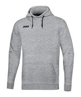 JAKO 6765 Sweater Met Kap Base - Lichtgrijs Gemeleerd - M - thumbnail