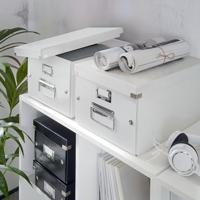 Leitz CD-box 30 CDs Gelamineerd karton Wit 1 stuk(s) (b x h x d) 143 x 136 x 352 mm 6041-00-01 - thumbnail