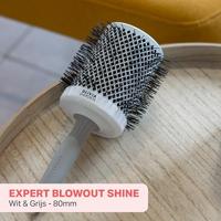 Olivia Garden Blowout Shine Brush White&Grey Ø80mm - thumbnail