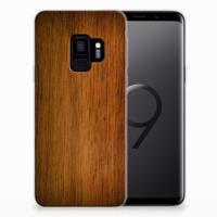 Samsung Galaxy S9 | Bumper Hoesje | Donker Hout - thumbnail