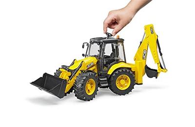 Bruder JCB 5CX eco tractor met achterlader - thumbnail