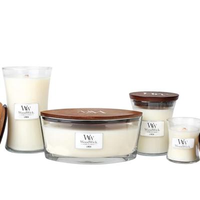 Woodwick Linen Large Hourglass Candle 0