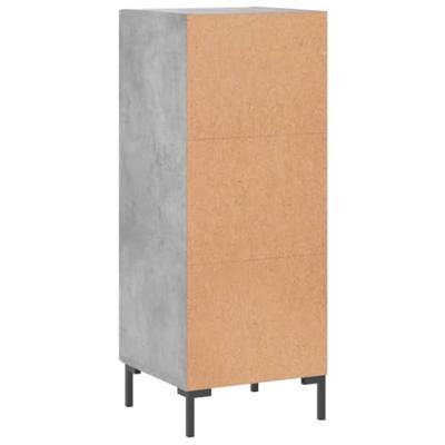 Dressoir 34,5x34x90 cm bewerkt hout betongrijs