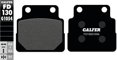 GALFER remblokken "fd130" brake pad fd130 g1054 organic