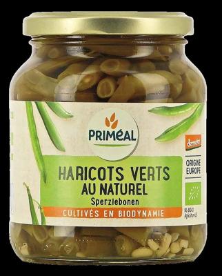 Primeal Haricots verts sperziebonen demeter bio 340 Gram