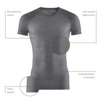 Falke Wool-Tech Light T-shirt Heren Grey-Heather M - thumbnail