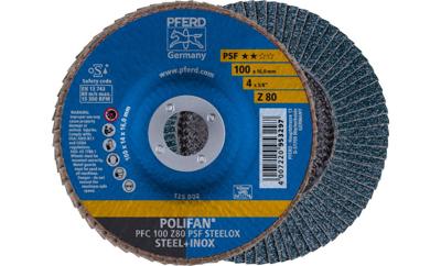 PFERD TOOLS 67768100 PFC 100 Z 80 PSF STEELOX/16,0 Lamellenschijf Diameter 100 mm Boordiameter 16 mm RVS, Staal 10 stuk(s) PFERD TOOLS 67768100 PFC 100 Z 80 PSF STEELOX/16,0 Lamellenschijf Diameter 100 mm Boordiameter 16 mm RVS, Staal 10 stuk(s)