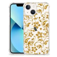 iPhone 13 mini Case Gouden Bloemen - thumbnail