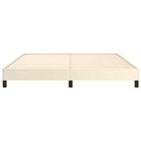 Bedframe kunstleer crmekleurig 160x200 cm - thumbnail