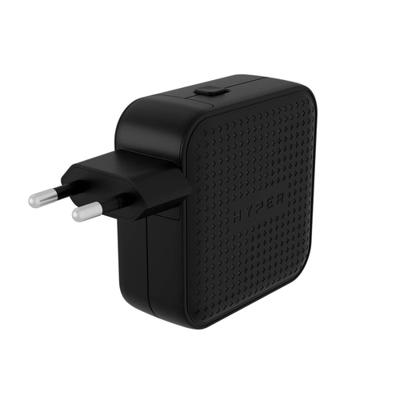 Hyper HyperJuice 3-port GaN travel oplader (70W) - Black - thumbnail