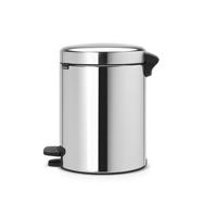 Brabantia NewIcon Pedaalemmer - 5 liter - kunststof binnenemmer - brilliant steel 112621 - thumbnail