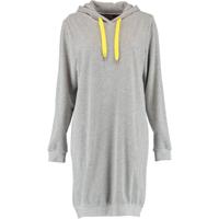 Cawö Cawö Dames Lange Hoodie 820 - Grau-gelb L - thumbnail