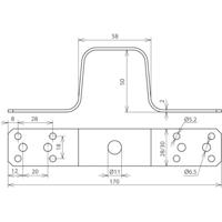 DEHN UEBL L170 B11 B5.2 6.5 AL Overspanningsveilige montageset 1 stuk(s) - thumbnail