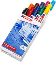 Edding permanent marker e-3300 doos van 10 stuks in geassorteerde kleuren - thumbnail