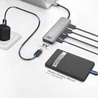 ACT AC7072 USB-C Hub 3.0 | 2x USB-A | 2x USB-C | 5Gbps | USB-C Power Port | Aluminium - thumbnail