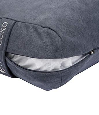 Manduka Yoga Bolster Grijs Rechthoekig Katoen - Effen - 67 x 15 x 30 cm